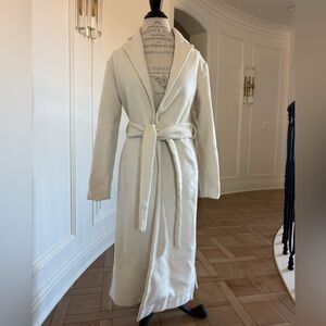 Unreal Fur Cream Trench Coat